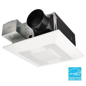 WhisperFit DC/Flexible Color Temp LED Pick-A-Flow 50,80,110 CFM ENERGYSTAR Quiet EZ Install Ceiling Bathroom Exhaust Fan