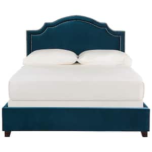 Theron Blue Full Upholstered Bed