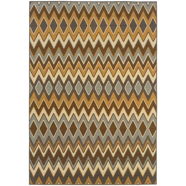 Home Decorators Collection Fuego Multi 4 ft. x 6 ft. Indoor/Outdoor Area Rug