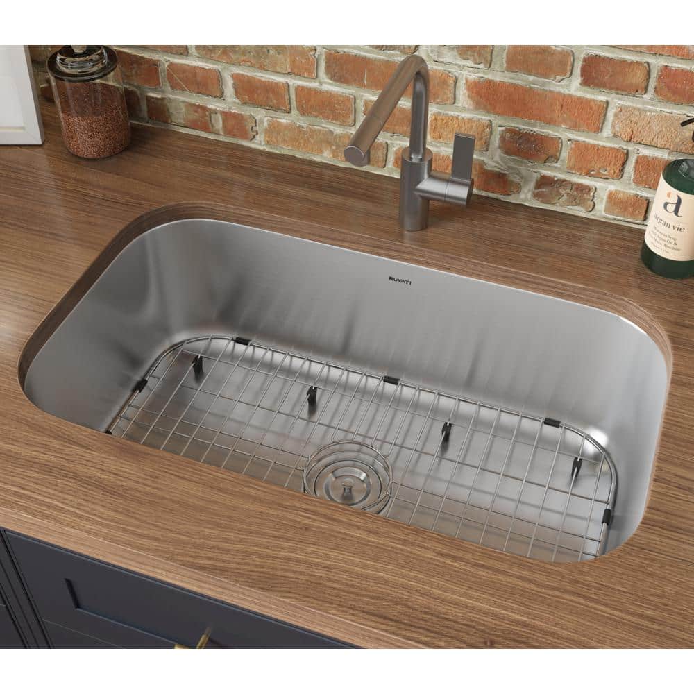 33 in. Stainless Steel Drop-in Single Bowl Kitchen Sink