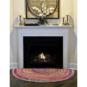 Braided Chindi Layer Multi 2 ft. 2 in. x 3 ft. 7 in. Area Rug