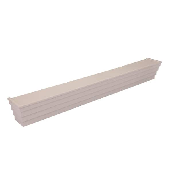 Ornamental Mouldings Sawtooth 6 ft. Primed Cap-Shelf Mantel