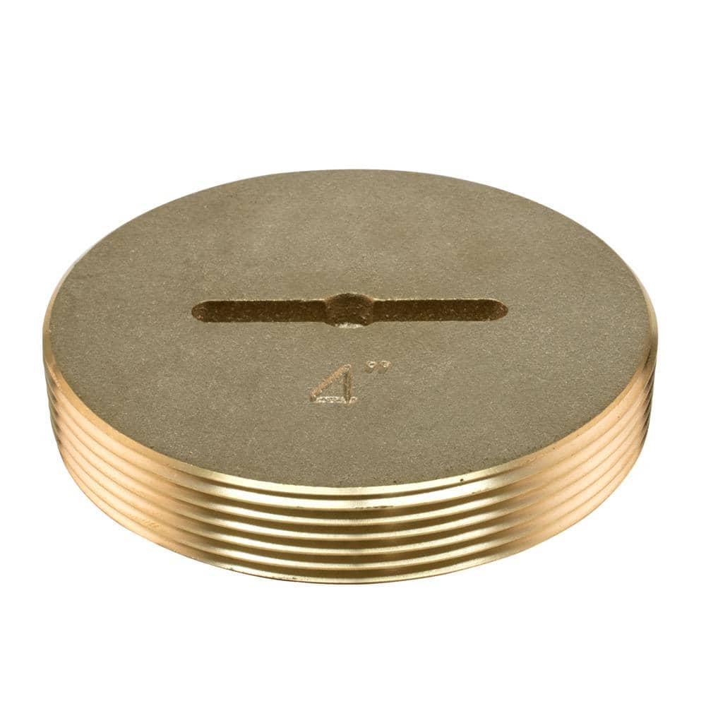4 in. Slotted Brass Cleanout Plug 4.5 in. OD for DWV price history on PriceWatchPro
