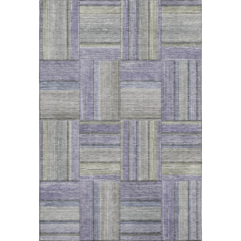 Mayfield Premium Machine Washable Abstract AMF2285 Purple 8 ft. x 10 ft. Area Rug price history on PriceWatchPro