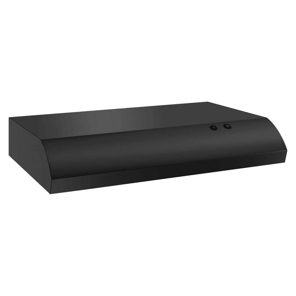30 in. Under Cabinet Range Hood in Black