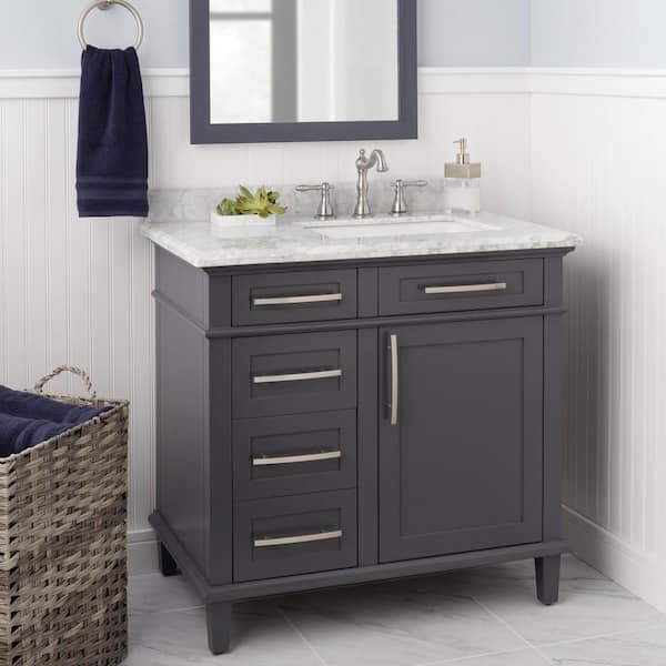 Lyndhurst Series 8 in. Widespread Double-Handle High-Arc Bathroom Faucet in Brushed Nickel