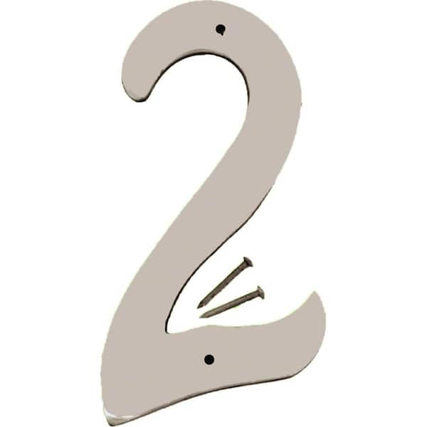 HY-KO 4 in. Satin Nickel Number 2