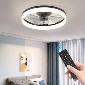 19.7 in. 6-Speed Indoor LED Light Dimmable Smart Ceiling Fan with Remote