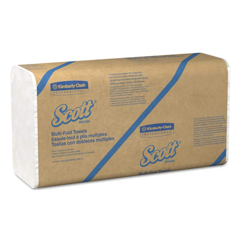 Scott 100% Recycled Multi-Fold Paper Towels 9 1/5 x 9 2/5 (250 Sheets ...