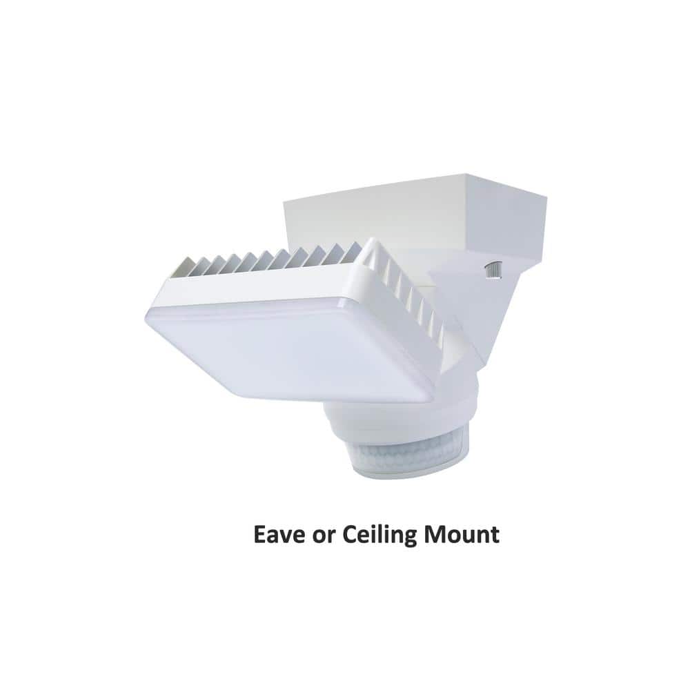 White LED Motion Sensor Security Flood Light