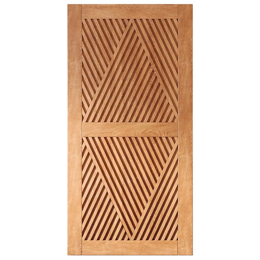 LT 36 in. x 80 in. C-Panel Solid Core Early American Diamond Design Pine Wood Interior Sliding Barn Door Slab price history on PriceWatchPro