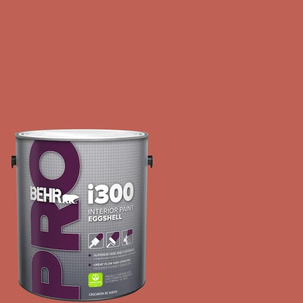 BEHR PRO 1 gal. #190D-6 Red Jalapeno Eggshell Interior Paint