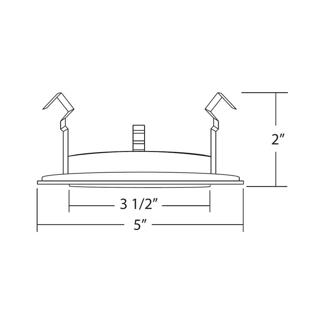 4'' Bronze Shower Recessed Trim with Frosted Glass