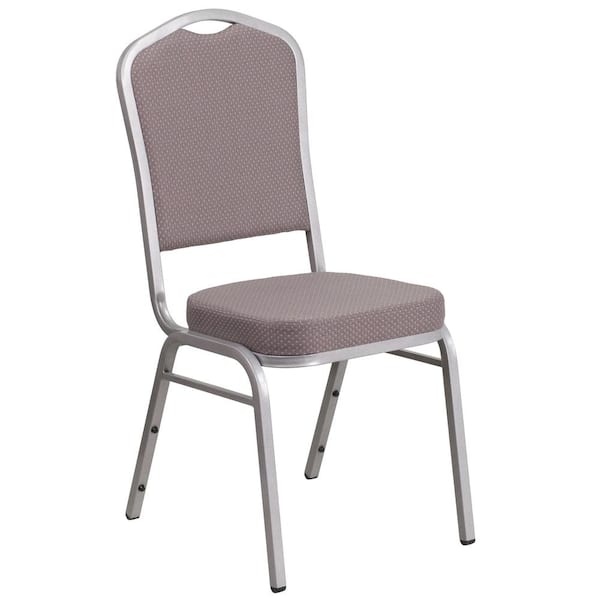 Carnegy Avenue Fabric Stackable Chair in Gray