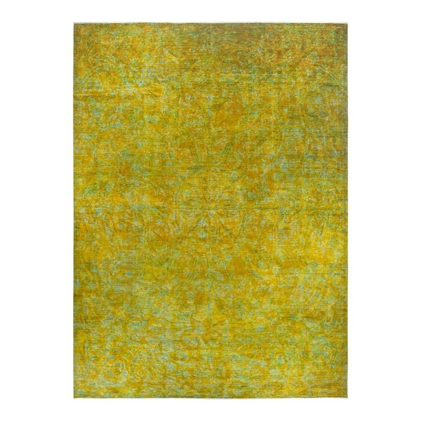 Solo Rugs Vibrance One-of-a-Kind Contemporary Green 12 ft. 0 in. x 17 ft. 2 in. Overdyed Area Rug