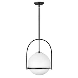 Somerset 1-Light Black Shaded Pendant Light