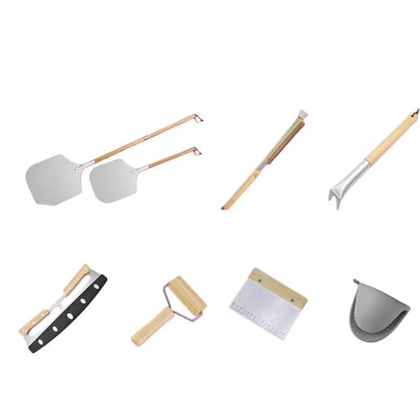 Pizza Accessories Set, All-in-One Pizza Making Tools Set for Home Kitchen and Outdoor Grill Ovens (7-Pack)