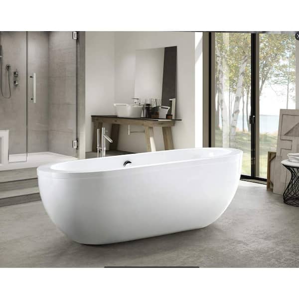 Apollo 1685 x 800mm Twin Skinned Double Ended Freestanding Bath