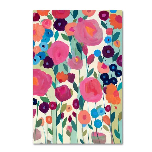 Trademark Fine Art 24 in. x 16 in. "Never A Dull Moment" by Carrie Schmitt Printed Canvas Wall Art