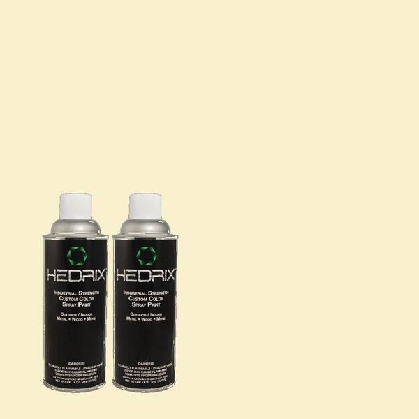 Hedrix 11 oz. Match of 2B3-1 Ladysmantle Flat Custom Spray Paint (2-Pack)