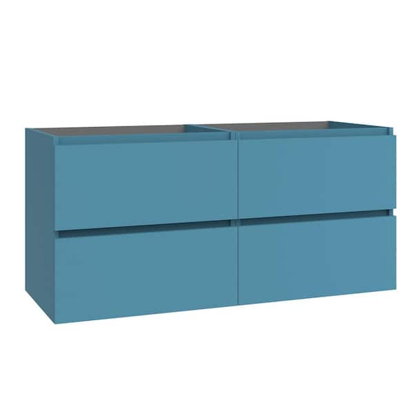 Flora 46.4 in. Bath Vanity Cabinet without Top in Island Matte Assembled