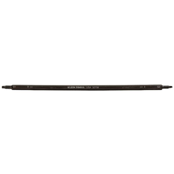 Klein Tools Adjustable-Length Screwdriver Blade, Square #1, #2