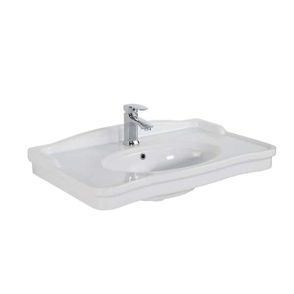 WS Bath Collections Antique AN 080 Wall Mount Bathroom Vessel Sink in ...