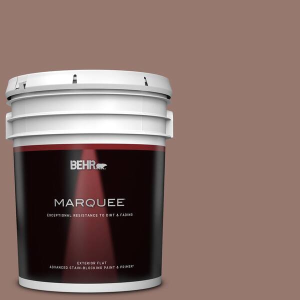 BEHR MARQUEE 5 gal. #N160-5 Chocolate Delight Flat Exterior Paint & Primer