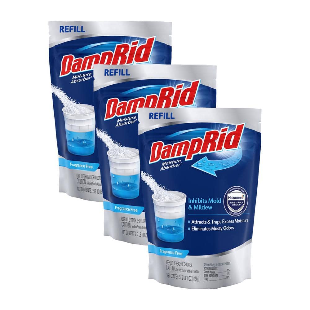 DampRid 7.5 lbs. Fragrance Free Super Refill Moisture Absorber (3