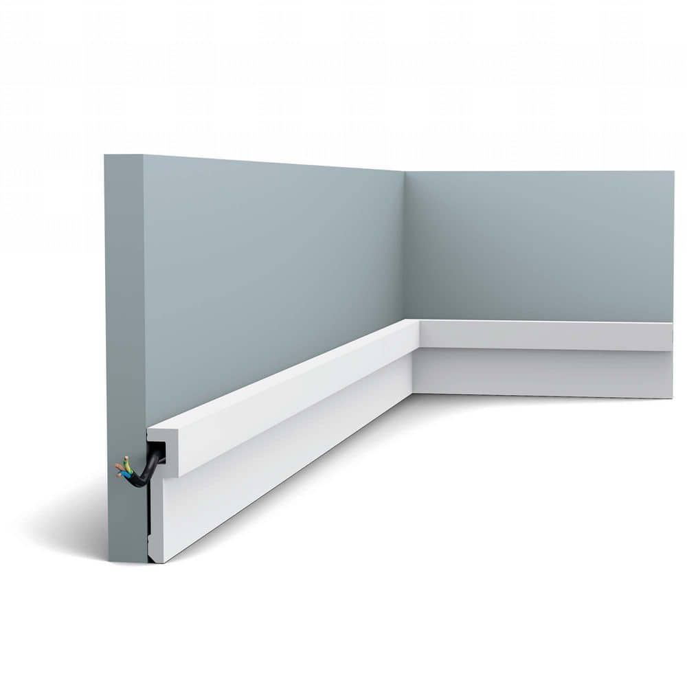 Primed White Polystyrene Crown Panel Moulding Set