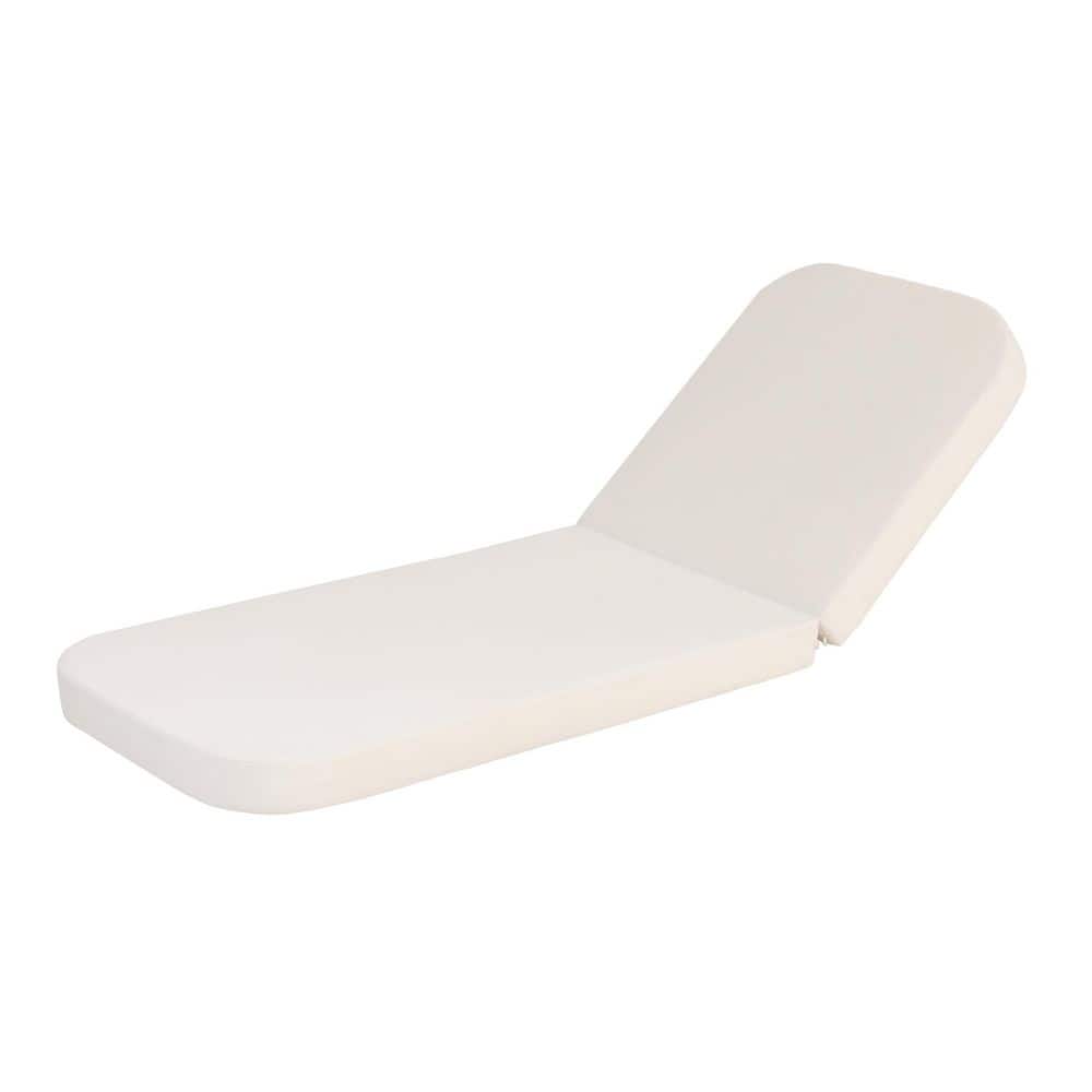 Seravyn 76.74 in. x 27.17 in. x 3.94 in. Foldable 1-Piece Patio Outdoor Chaise Lounge Cushion in Cream price history on PriceWatchPro