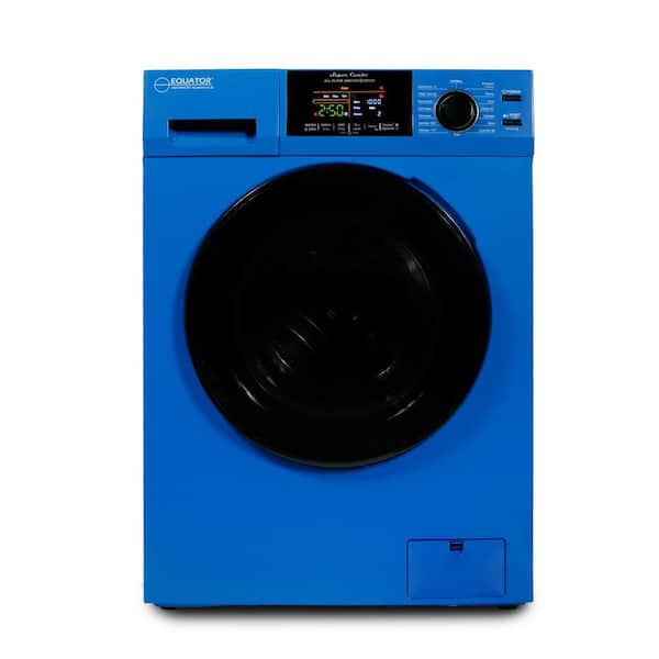 Equator 33.5 in. 18 lbs. 1.9 cu. ft. 110V Washer Smart Home All-in-One Washer and Dryer Combo in Blue