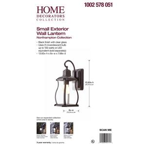 Northampton Black Farmhouse Outdoor 1-Light Wall Sconce
