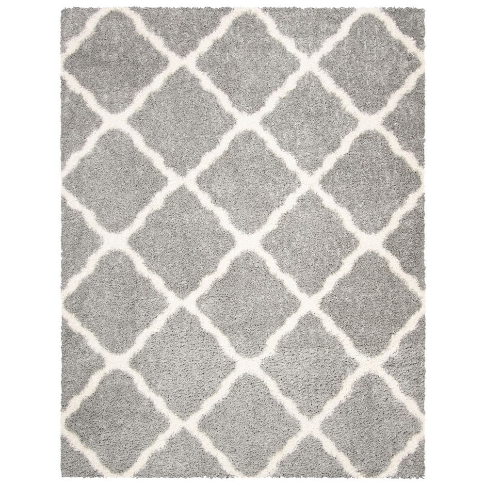 Parma Shag 8 ft. x 10 ft. Gray/Cream Wavy Diamond Area Rug price history on PriceWatchPro