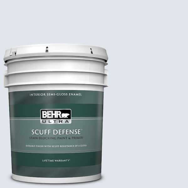 BEHR ULTRA 5 gal. #600E-1 Genteel Lavender Extra Durable Semi-Gloss Enamel Interior Paint & Primer