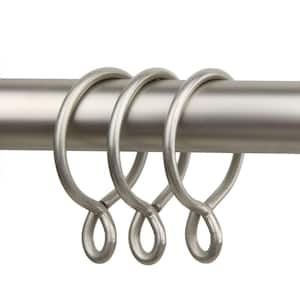 Satin Nickel Metal Curtain Rings (Set of 10)