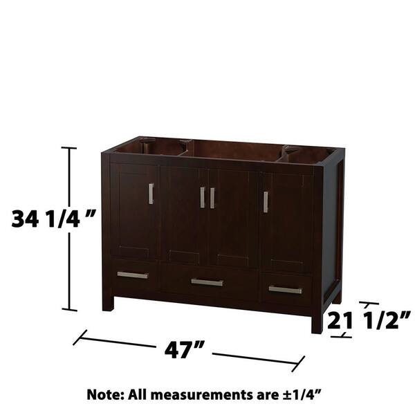Wyndham Collection Acclaim 47-in Espresso Bathroom Vanity Cabinet Wyndham Collection Acclaim 47-in Espresso Bathroom Vanity Cabinet