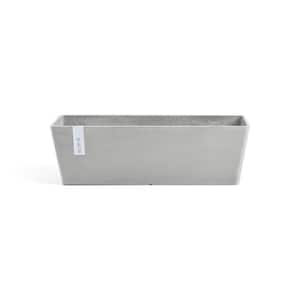 Bruges 26 in. Grey Premium Sustainable Composite Plastic Planter