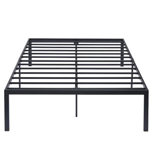 Have A Question About VECELO Tall Bed Frames Black, Metal Frame Queen ...