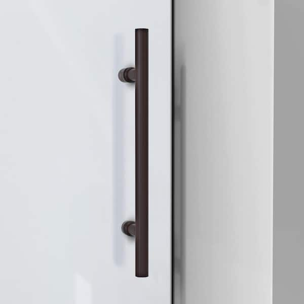 Enigma-XO 56-60 in. W x 76 in. H Fully Frameless Sliding Shower Door in Oil Rubbed Bronze