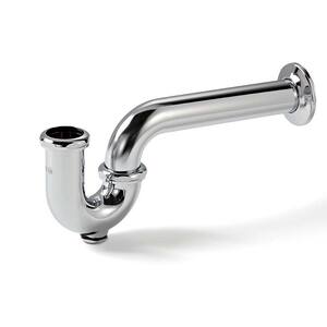Professional Line 1-1/2 in. x 1-1/2 in. 17 GA Cast Brass Body P-Trap with Cleanout Chrome Plated