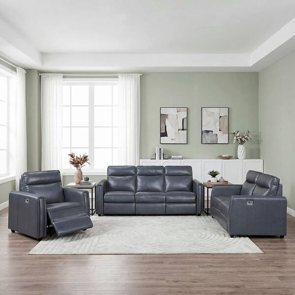 Lazzara Nivaro 84 in. W Rounded Track Arms Faux Leather Rectangle