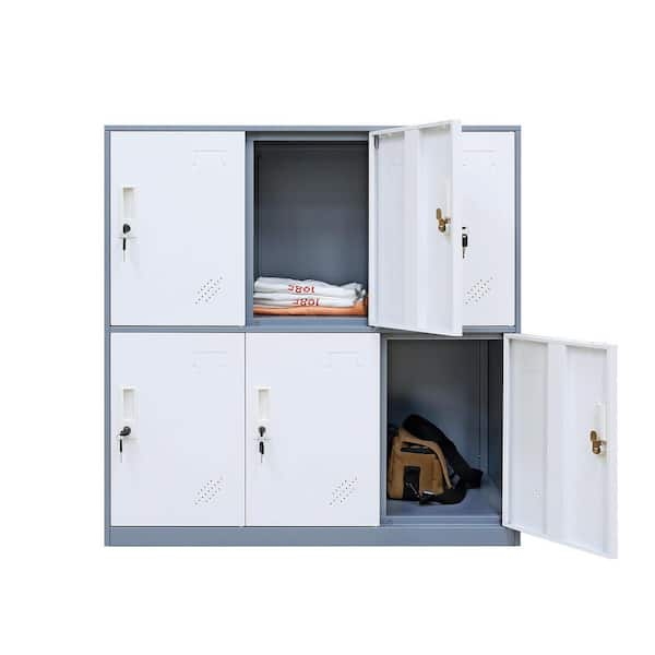 5-Tier Gray Locker Storage Cabinet with 5-Doors SN822C-212 - The