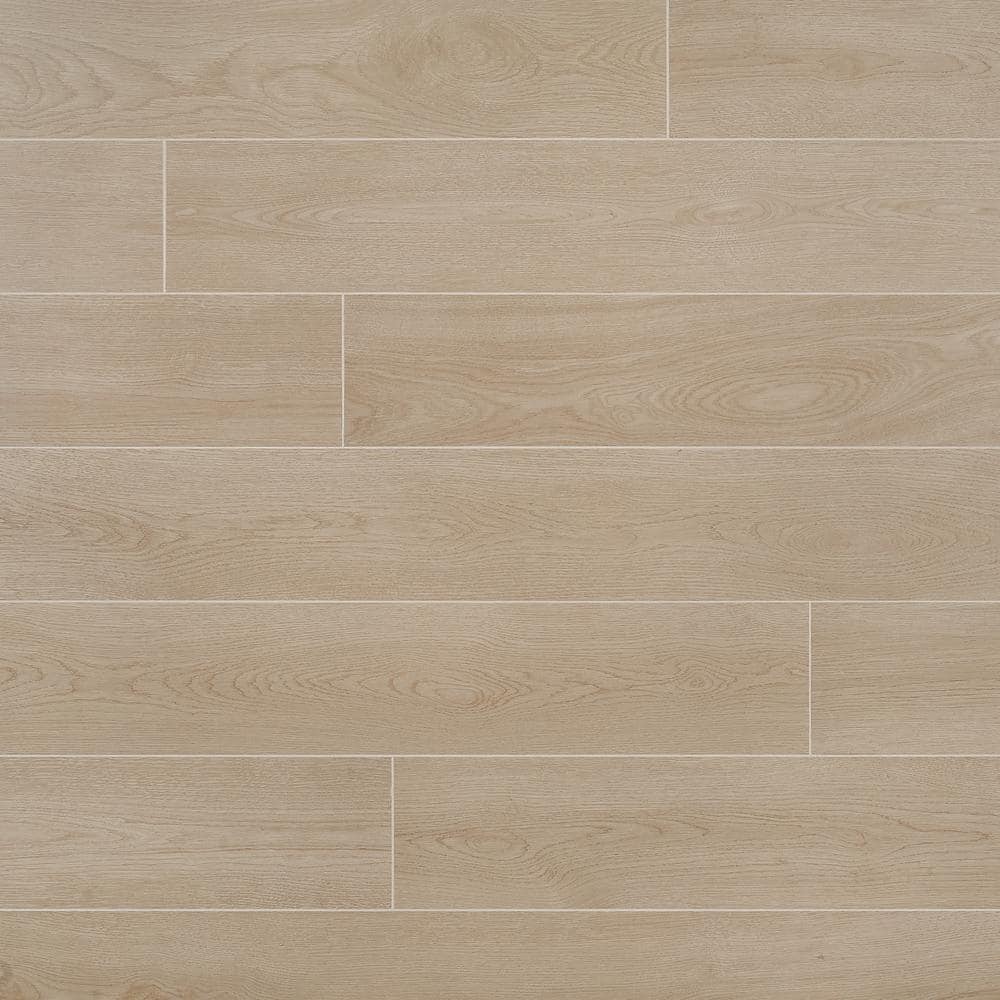 Ash Large Format Matte Porcelain Wood Look Tile