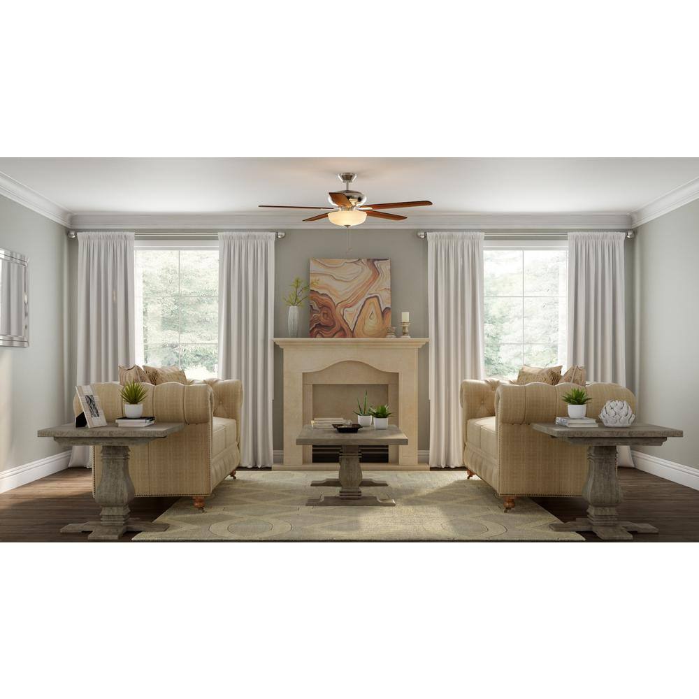 Holly Springs 52 in. Brushed Nickel LED Smart Hubspace Ceiling Fan with Light Kit and Remote Control price history on PriceWatchPro