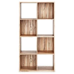 47.1 in. H x 23.7 in. W x 11.8 in. D Natural Wood 8-Cube Organizer