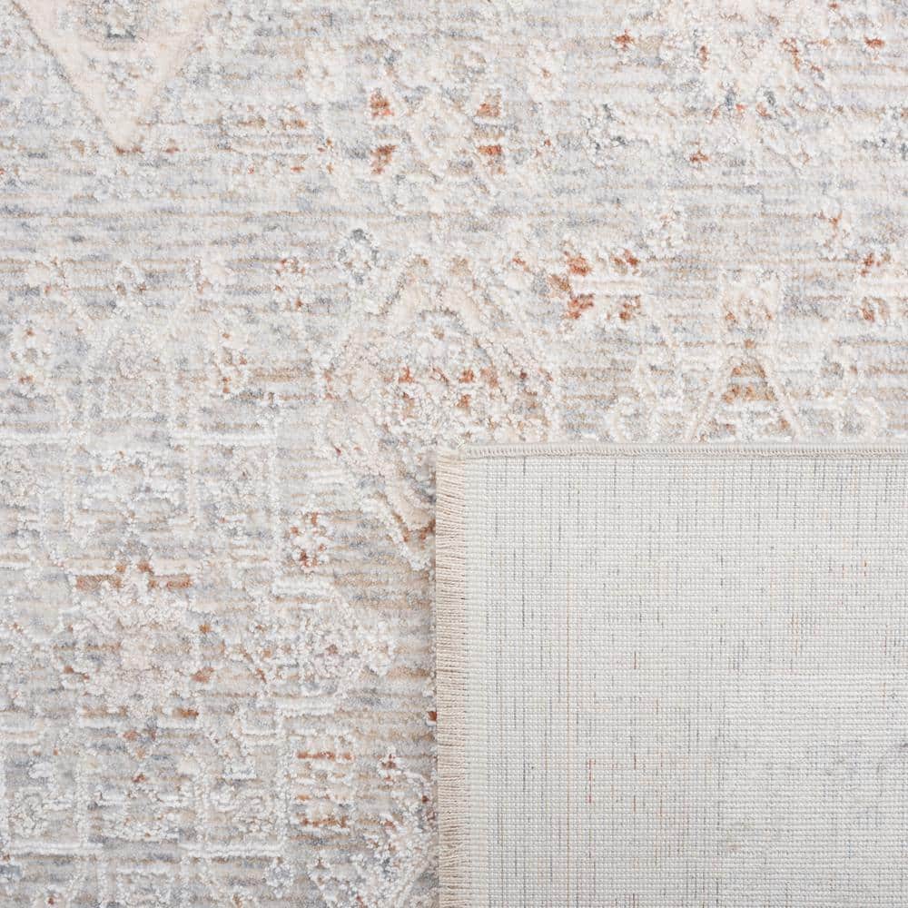 Lustrous Gray 4' x 6' Viscose Blend Modern Area Rug