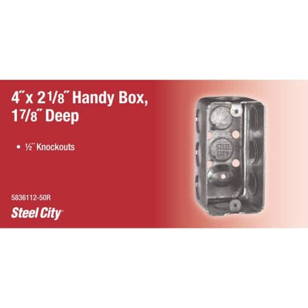 4 in. 2-1/8 in. D Handy/Utility Box