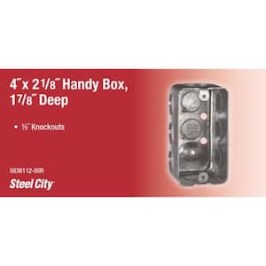4 in. 2-1/8 in. D Handy/Utility Box
