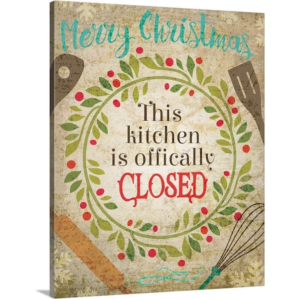 GreatBigCanvas 24 in. x 30 in. "Christmas Kitchen IV" by Melody Hogan Canvas Wall Art